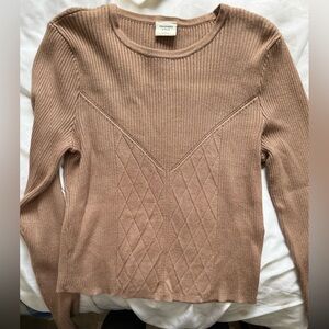 A&F Elegant Tan Long Sleeve